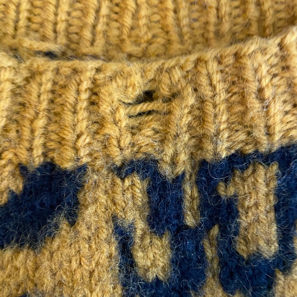 Vintage leopard print Wool Sweater - Picture 5 of 7